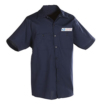 Postal Uniform Shirt Poplin Short Sleeve for Mail Handlers a